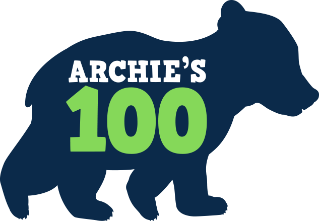Archie Bear Green !00 laps for fund raiser